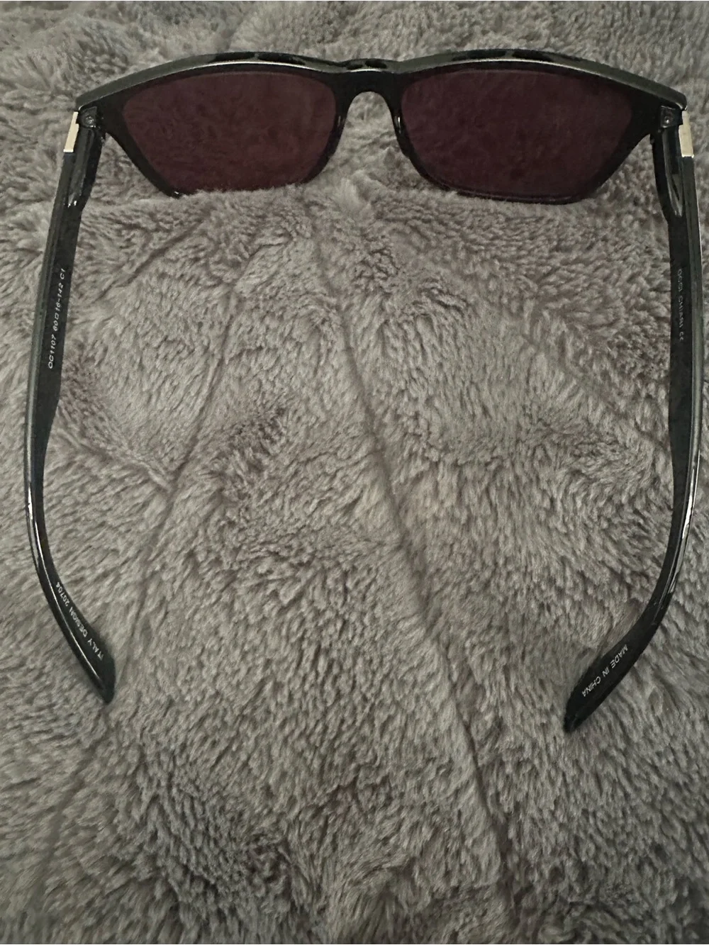 Occi Chiari Black Sunglasses with Red Cleaning Cloth
